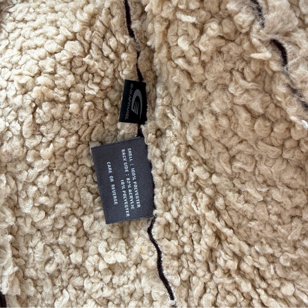 Kenneth Cole Reaction brown Suede sherpa lining Vest - Picture 5 of 5